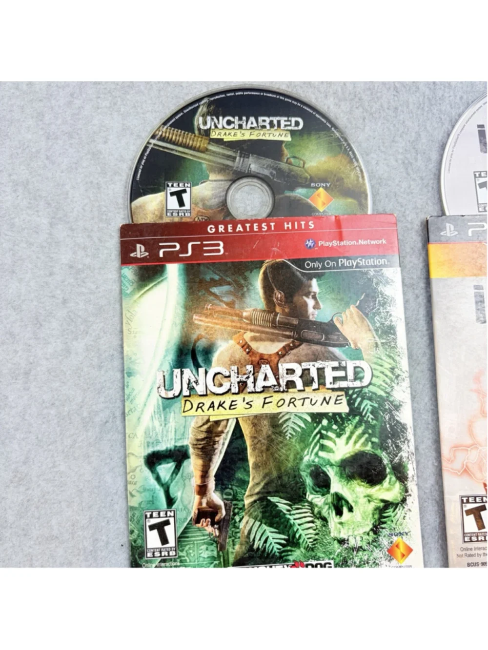 PS3 Cardboard Sleeve Infamous 1 & 2 and Uncharted 1 & 2 Sony Games